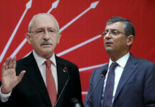 CHP’de genel başkanlığa aday olduğunu açıklayan Özgür Özel ile Kılıçdaroğlu ilk kez yan yana geldi CHP'de genel başkanlığa aday olduğunu açıklayan Özgür Özel ile Kılıçdaroğlu ilk kez yan yana geldi