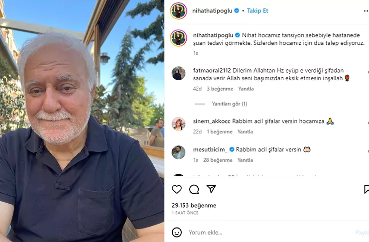 İlahiyatçı Nihat Hatipoğlu hastaneye kaldırıldı.